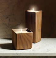 Locherber Milano drevený svietnik z masívu - Candle holder, veľkosť 190x75 (na sviečku 90 g)