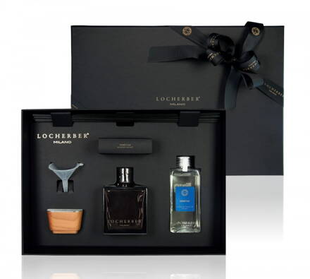 Darčeková sada GIFT BOX 250 ml LINEN BUDS: aróma difuzér 250 ml s viečkom z orechového dreva, náplň 250 ml + vonné vrecko